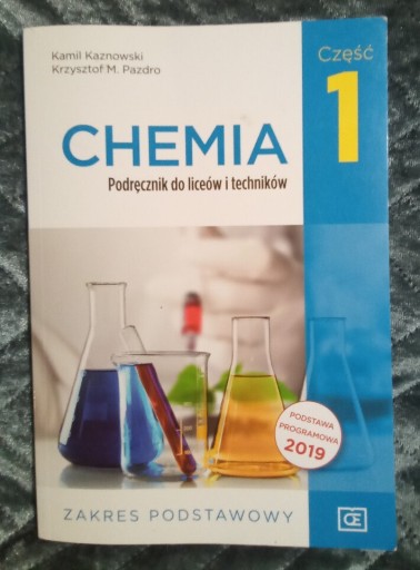 Zdjęcie oferty: Chemia podręcznik do liceum i technikum 1