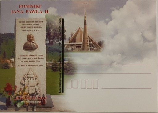 Zdjęcie oferty: Pocztówki; Pomniki Jan Paweł II