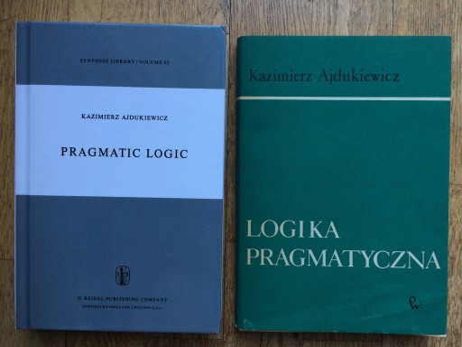 Zdjęcie oferty: Ajdukiewicz: Pragmatic Logic (Logika pragmatyczna)