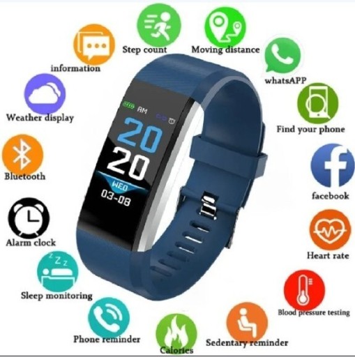 Zdjęcie oferty: SMARTWATCH ZEGAREK DAMSKI MĘSKI SMARTBAND PULS  KROKI