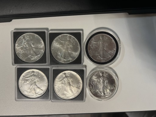 Zdjęcie oferty: Srebrna Moneta Amerykański orzeł stare roczniki