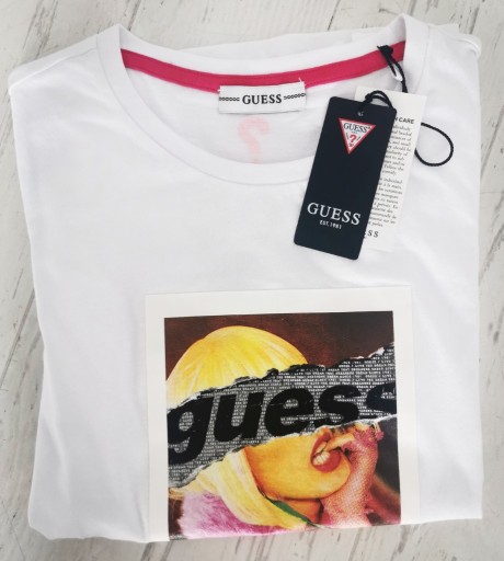 Zdjęcie oferty: Koszulka damska bluzka  t-shirt Guess XS Lady Gaga