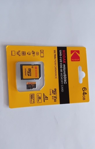Zdjęcie oferty: NOWA Karta microSD Kodak microSDXC 64GB 64 GB