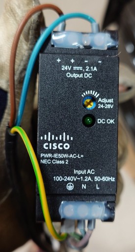 Zdjęcie oferty: Zasilacz Cisco PWR-IE50W-AC-L 50W AC to DC Power