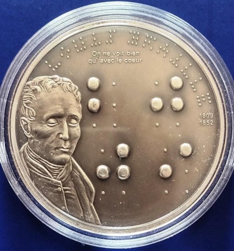 Zdjęcie oferty: Palau - srebrna moneta Louis Braille - 2009 - 5 $