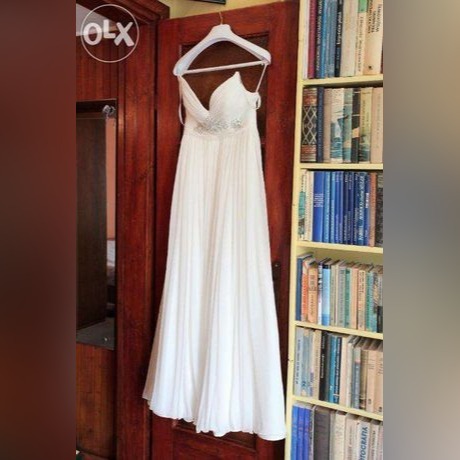 Zdjęcie oferty: PARIS suknia ślubna, kolor ecru, rozmiar 36 / 38