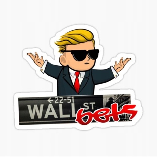 Zdjęcie oferty: [HIT-USA] Naklejki WallStreetBets Sticker