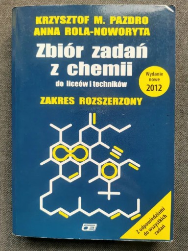 Zdjęcie oferty: Zbiór zadań z chemii. Zakres rozszerzony, Krzyszto