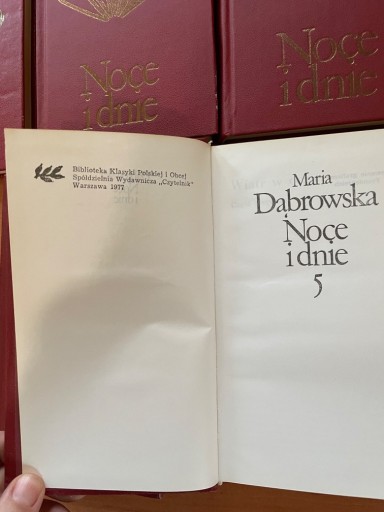 Zdjęcie oferty: Noce I Dnie t 1-5 kpl M Dąbrowska