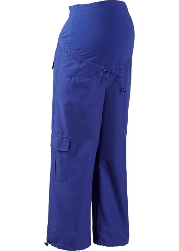 Zdjęcie oferty: Letnie spodnie ciążowe 42 niebieskie nogawki 7/8