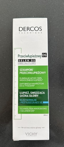 Zdjęcie oferty: Szampon przeciwłupieżowy dercos 200 ml włosy normalne i przetłuszczające