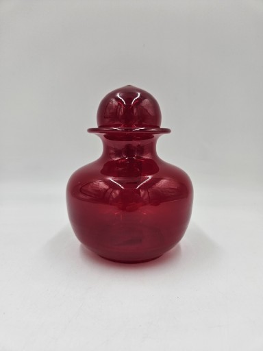 Zdjęcie oferty: Czerwona karafka butla z korkiem Tarnowiec sygn.