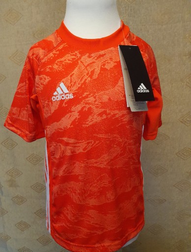 Zdjęcie oferty: Koszulka sportowa Adidas pomarańczowa - 7 lat