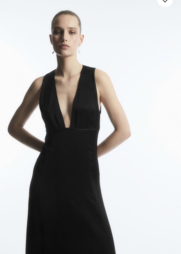 Zdjęcie oferty: czarna sukienka satynowa COS