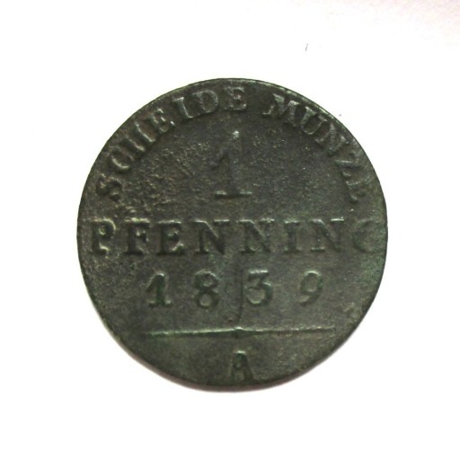 Zdjęcie oferty: 1 Pfennig 1839 r. Prusy