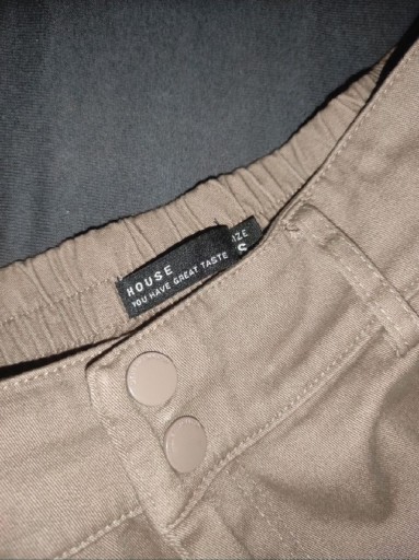 Zdjęcie oferty: Spodnie damskie brązowe HOUSE bojówki 2 x założone