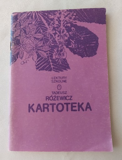 Zdjęcie oferty: KARTOTEKA – Tadeusz Różewicz