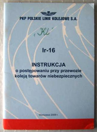 Zdjęcie oferty: Ir-16 O postępowaniu przy przewozie koleją towarów