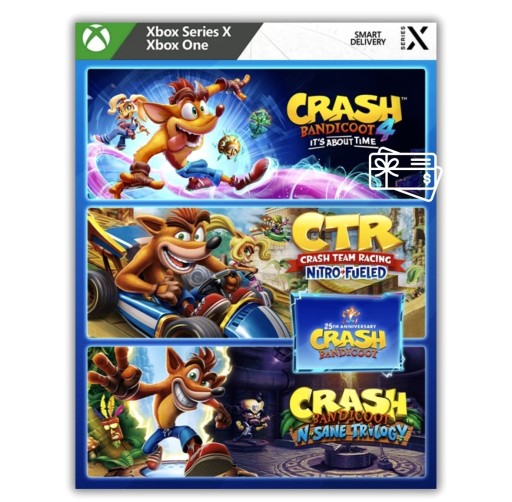 Zdjęcie oferty: 3 Gry CRASH BANDICOOT Crashiversary Bundle Xbox