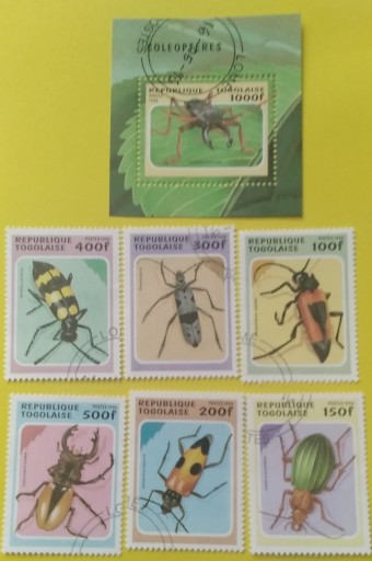 Zdjęcie oferty: Znaczki pocztowe tematyczne - owady