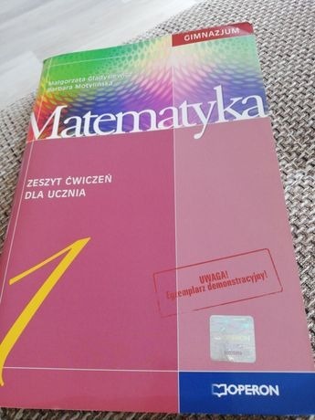 Zdjęcie oferty: Matematyka zeszyt ćwiczeń Operon NOWY 