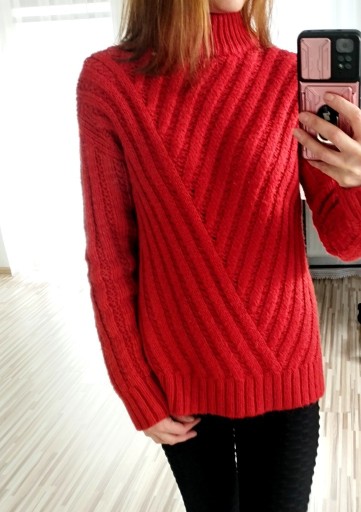 Zdjęcie oferty: Sweter ciepły, asymetryczny, pół golf, S, New Look