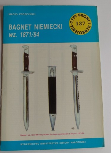 Zdjęcie oferty: Typy broni TBiU 137 bagnet niemiecki