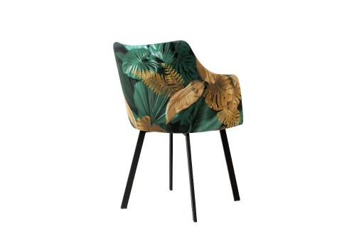 Zdjęcie oferty: Krzesło Glam złoto-zielone liście od producenta