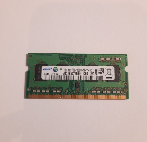 Zdjęcie oferty: Samsung NP350E7C pamięć DDR3 2GB  1600 MHz