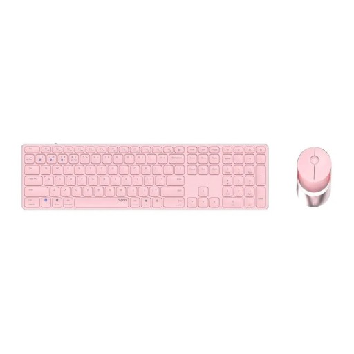 Zdjęcie oferty: Rapoo Kabelloses Multi-Mode Deskset 9850M - Pink, QWERTZ NIEMIECKA !