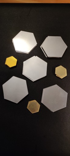 Zdjęcie oferty: Lusterka naklejane hexagon 