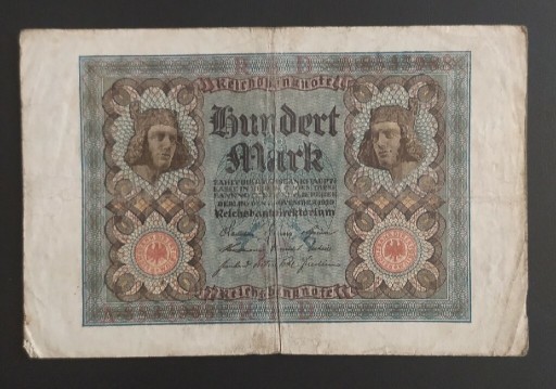 Zdjęcie oferty: Banknot 100 marek , 1920 r , Niemcy