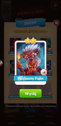 Zdjęcie oferty: PRZYJAZNY FUJIN COIN MASTER KARTA