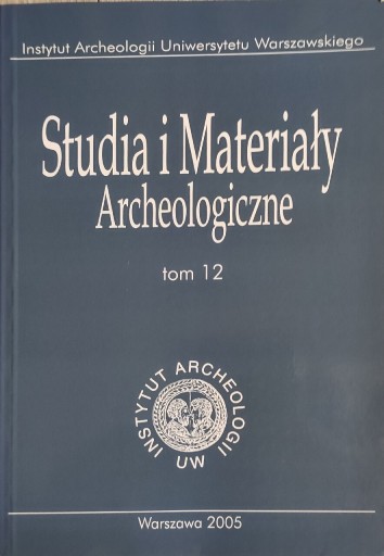 Zdjęcie oferty: Studia i materiały archeologiczne tom 12