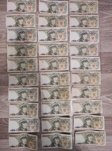Zdjęcie oferty: Banknot 50zł PRL 30 sztuk