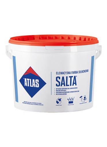 Zdjęcie oferty: ATLAS SALTA elewacyjna farba silikonowa BIAŁA 10l