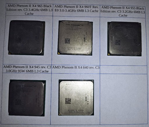 Zdjęcie oferty: AMD Phenom II X4 945 i inne CPU AM3