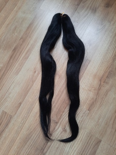 Zdjęcie oferty: Włosy doczepiane czarne długie 65 cm nowe outlet