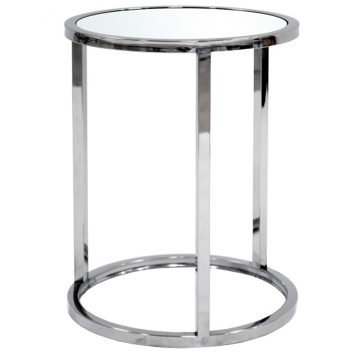 Zdjęcie oferty: Nowoczesny srebrny stolik lustrzany blat chrom