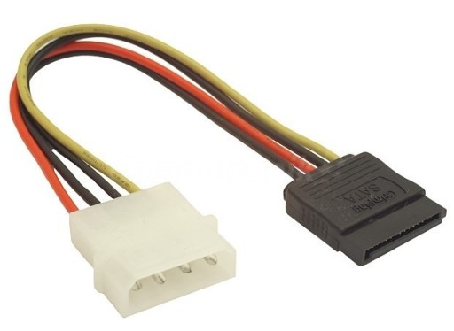 Zdjęcie oferty: Gembird Kabel SATA zasilający 0,15M MOLEX->SATA