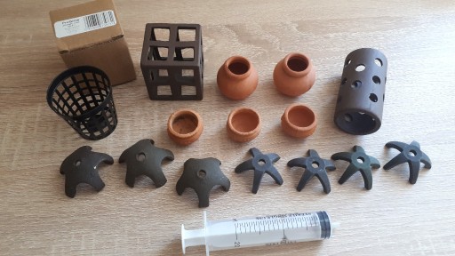 Zdjęcie oferty: Zestaw ozdób ceramicznych: rurka, kostka, gwiazdka