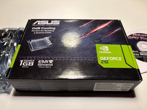 Zdjęcie oferty: Karta graficzna ASUS GEFORCE 210 1GB DDR3 Silent