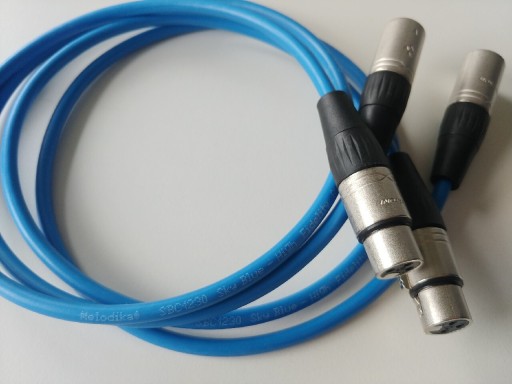 Zdjęcie oferty: Melodika SBC1230 Sky Blue 2x XLR 1m Interkonekt