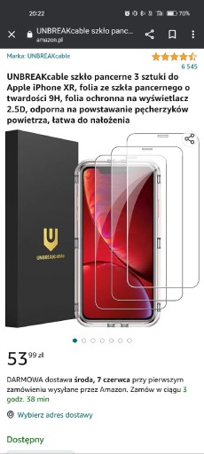 Zdjęcie oferty: Szkło hartowane do iPhone XR i iPhone 11