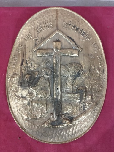 Zdjęcie oferty: Metalowa ozdoba święta krzyż dewocjonalia 42x33cm