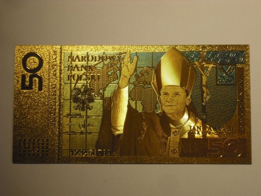 Zdjęcie oferty: 50 złotych Jan Paweł II-banknot fantazyjny