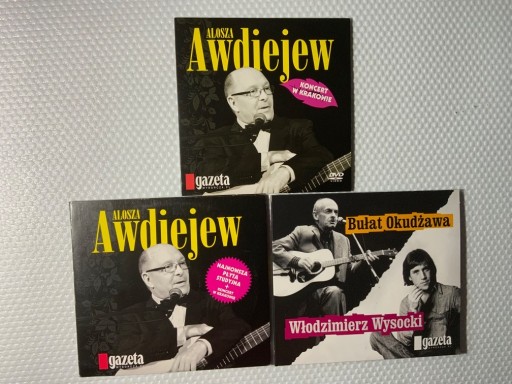 Zdjęcie oferty: Alosza Awdiejew,Okudżawa i Wysocki-3xCD + 2xDVD