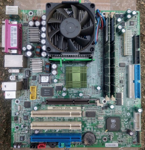 Zdjęcie oferty: Płyta główna MSI MS-6701, MD5000 + CPU, RAM, chłodzenie, socket 478