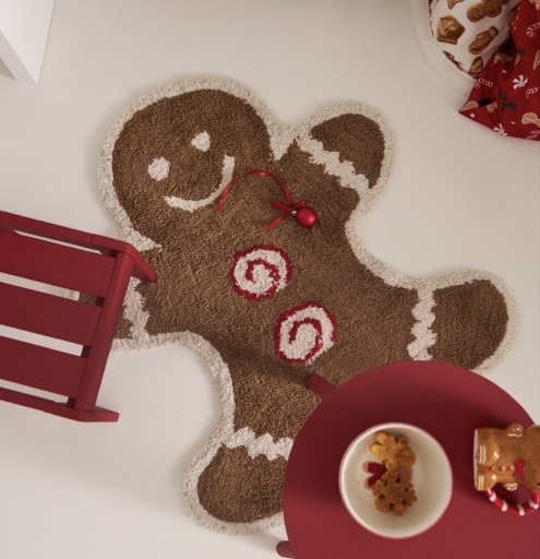 Zdjęcie oferty: Dywanik świąteczny łazienkowy ciasteczko 66x80