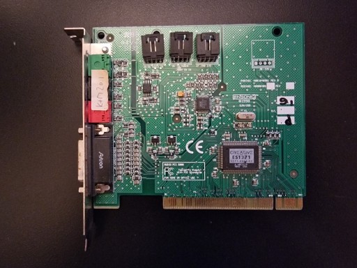 Zdjęcie oferty: Karta dźwiękowa PCI Ensoniq Audio PCI 5000